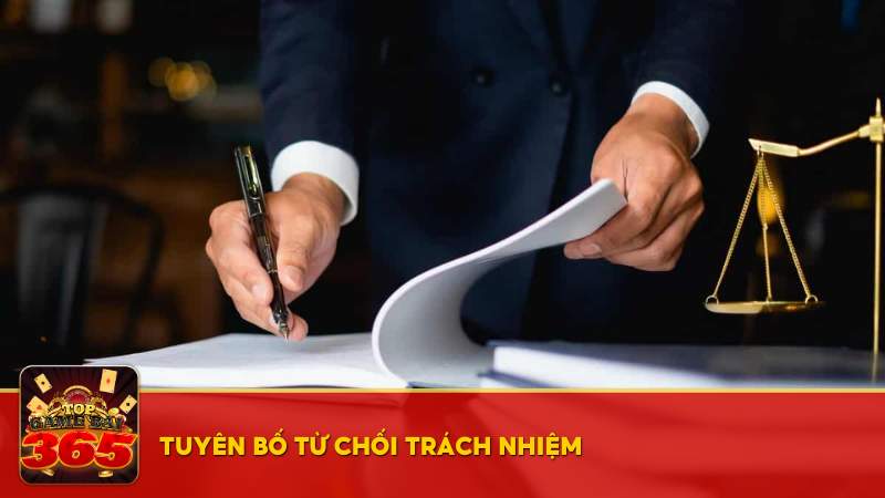 Tuyên bố từ chối trách nhiệm