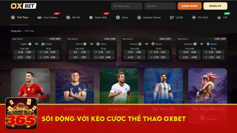 Sôi động với kèo cược thể thao OXBET