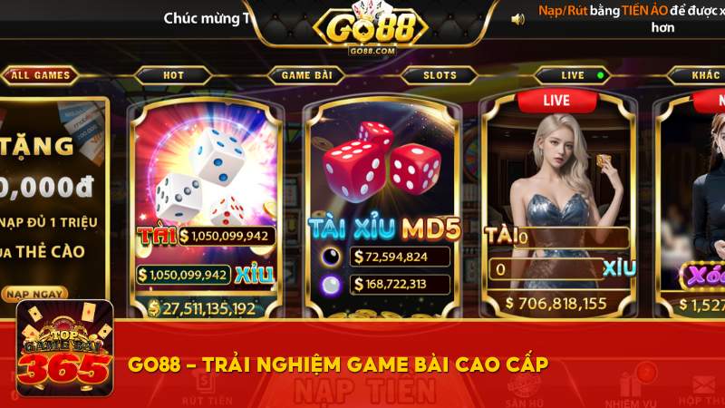 Go88 - Trải nghiệm game bài cao cấp