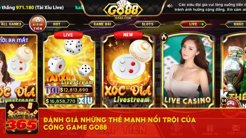 Đánh giá những thế mạnh nổi trội của cổng game Go88