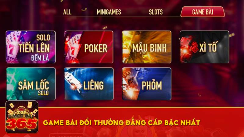 Game bài đổi thưởng sôi động và đẳng cấp bậc nhất