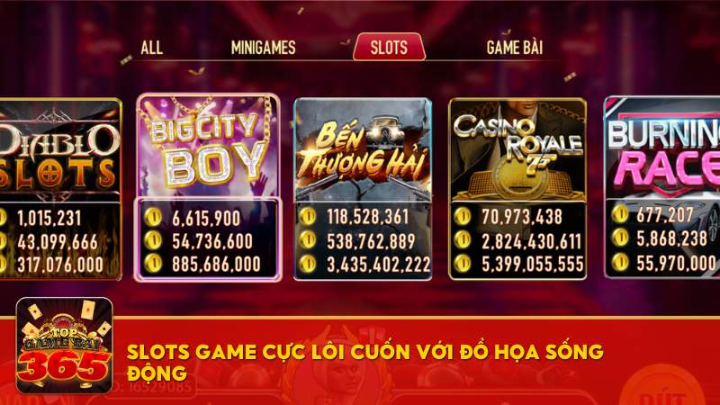 Slots game cực lôi cuốn với đồ họa sống động