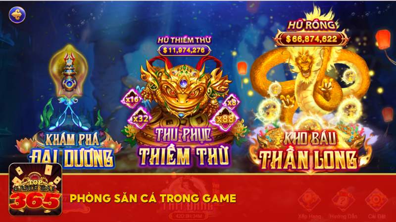 Phòng săn cá trong game