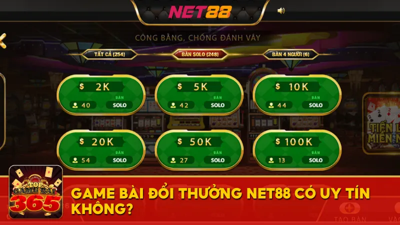 Game bài đổi thưởng Net88 có uy tín không?