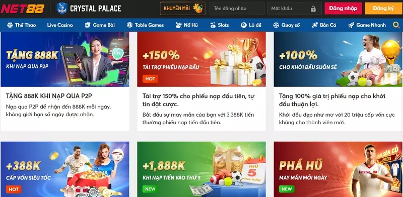 Đăng ký Net88 nhận khuyến mãi